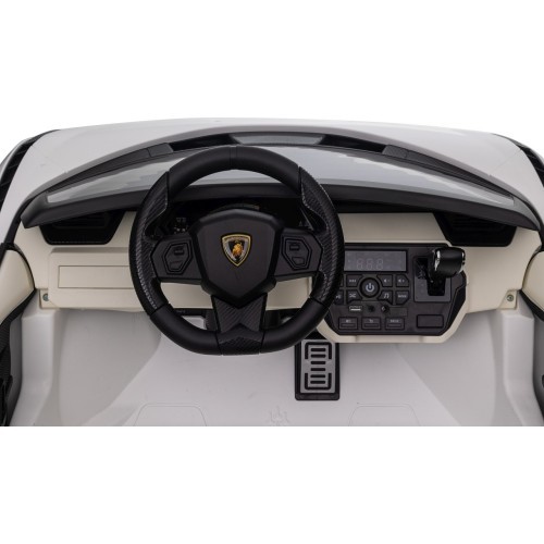 Elektromobilis Lamborghini SIAN, balts