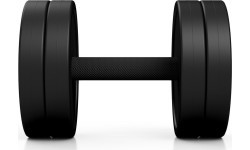 Обрезиненная гантель Marbo - 17,5 кг, черная