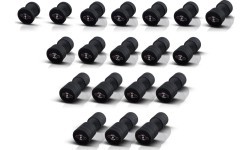 Обрезиненная гантель Marbo - 17,5 кг, черная