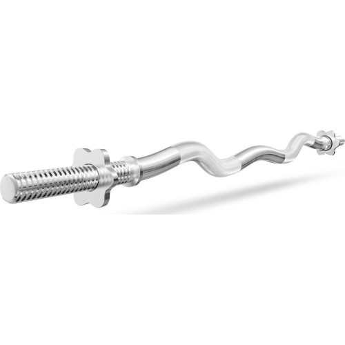 Curled Barbell Bar Marbo MW-G120L-EX-SR, 30mm, 120cm