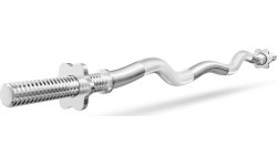 Curled Barbell Bar Marbo MW-G120L-EX-SR, 30mm, 120cm