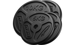 Cast Iron Weight Plates Set (slim) Marbo 30 kg (2x10kg + 2x5kg)