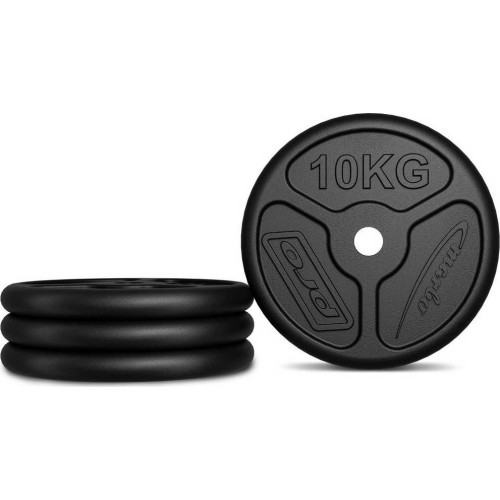 Čuguna svaru disku komplekts (plāns) Marbo 30 kg (2x10 kg + 2x5 kg)