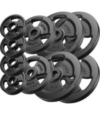 Čuguna svaru komplekts Marbo, 29 kg / 4x5 kg + 2x2,5 kg + 4x1 kg