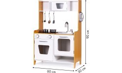 Деревянная детская кухня со звуковыми эффектами ECOTOYS