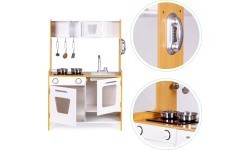 Wooden Toy Kitchen with Sound Effects ECOTOYS