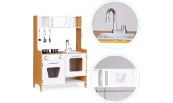 Wooden Toy Kitchen with Sound Effects ECOTOYS