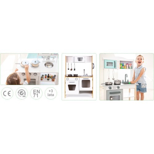 Деревянная детская кухня со звуковыми эффектами ECOTOYS