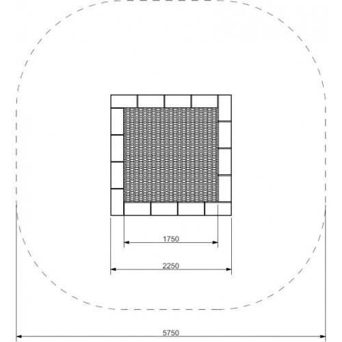 Trampoline Inter-Play Pako 225