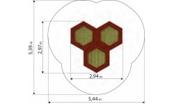 Trampoline Inter-Play Hexo 3B