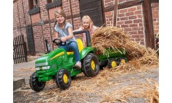 Педальный трактор RollyX-Trac John Deere