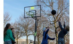 Mobils basketbola statīvs EXIT Galaxy ar polikarbonāta vairogu