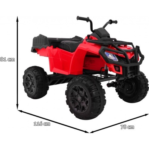 Квадроцикл Quad XL ATV с дистанционным управлением 2,4 ГГц, красный