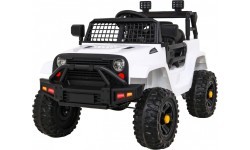 Elektromobilis Jeep Dark Night, balts