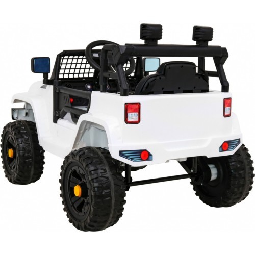 Elektromobilis Jeep Dark Night, balts