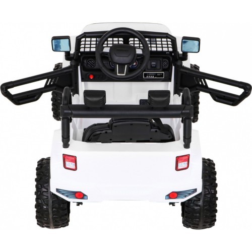 Elektromobilis Jeep Dark Night, balts