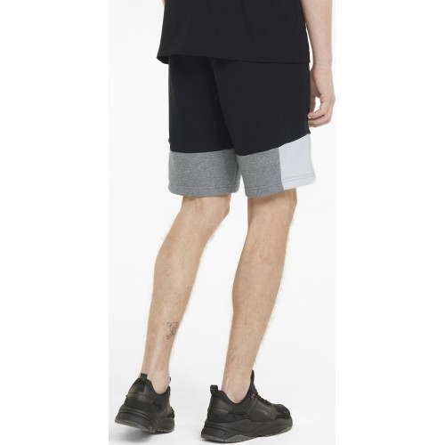 Puma vīriešu šorti Ess+ Block Black White Grey 847429 01