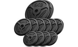 Cast Iron Weight Set Marbo Slim, 30kg / 4x1.25kg, 6x2.5kg, 2x5kg