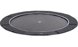 Грунтовый спортивный батут EXIT Dynamic ø427 см – чёрный