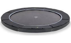 EXIT Dynamic iegremdējamais sporta batuts ø427 cm – melns