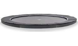 EXIT Dynamic ground level sports trampoline ø427cm - black