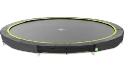 EXIT Silhouette ground sports trampoline ø366cm - black