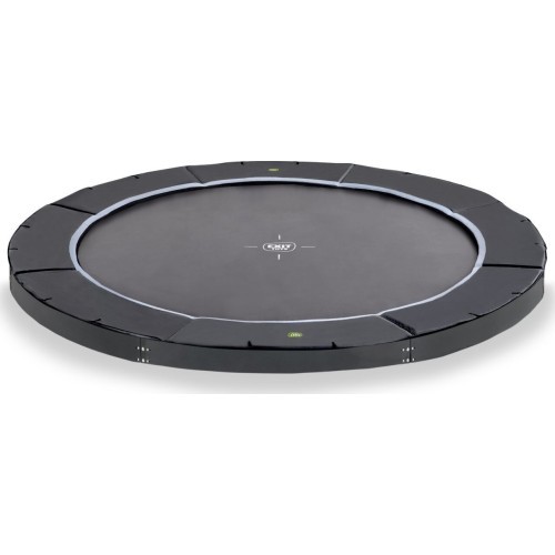 EXIT Dynamic ground level sports trampoline ø366cm - black