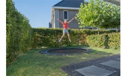 EXIT Dynamic ground level sports trampoline ø366cm - black