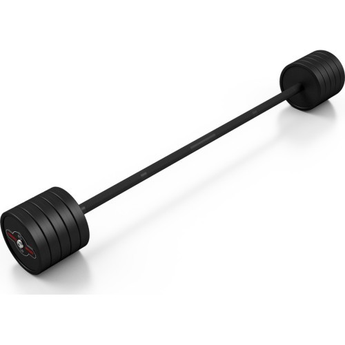 Gumēts taisns stieņa grifs 45 kg matēti melns Marbo Sport