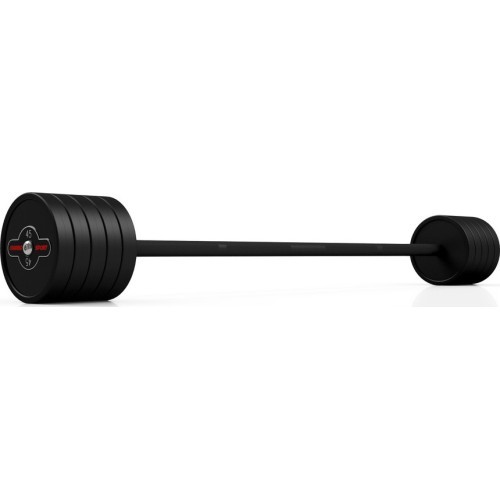 Gumēts taisns stieņa grifs 45 kg matēti melns Marbo Sport