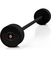 Gumijas taisnais stienis 30 kg melns paklājs - Marbo Sport
