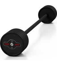 Gumijas taisnais stienis 35 kg melns paklājs - Marbo Sport