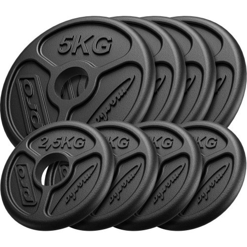 Čuguna svaru komplekts Marbo, 30 kg / 4x5 kg + 4x2,5 kg