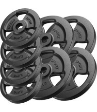 Čuguna atsvaru komplekts Marbo, 30kg / 4x5kg + 4x2,5kg