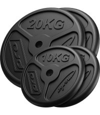 Čuguna atsvaru komplekts Marbo, 60kg / 2x20kg + 2x10kg
