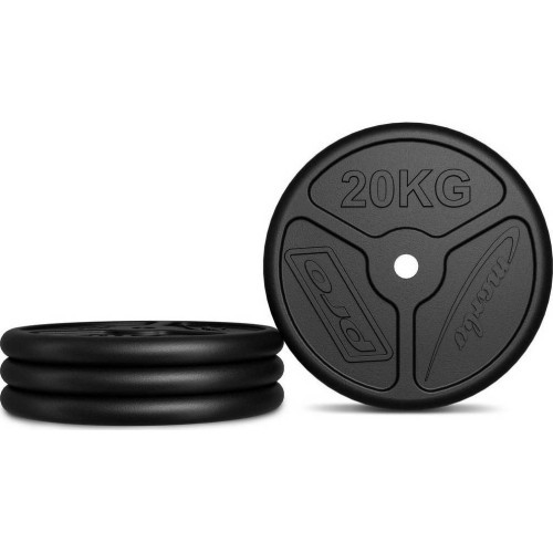 Set of Cast Iron Weights Marbo, 60kg / 2x20kg + 2x10kg