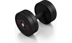 Rubber-coated dumbbell Marbo - 15 kg, black