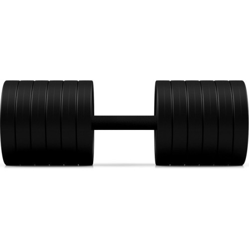 Гантель в резиновом покрытии Marbo Sport, красная, 45 кг