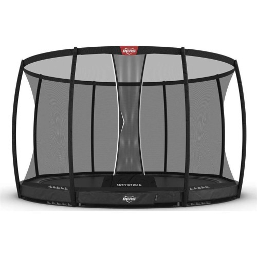 BERG Elite InGround 430 серый + защитная сетка DLX XL