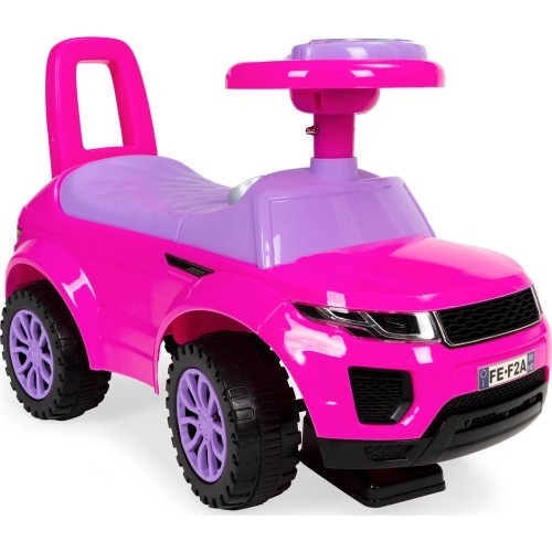 Детский автомобиль Range Rover с отталкиванием звучит розовым цветом