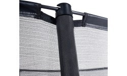 EXIT Dinamiskais batuts uz zemes ø305cm ar aizsargtīklu - melns