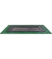 EXIT Dynamic iegremdējams batuts 275x458 cm ar Freezone drošības flīzēm – melns