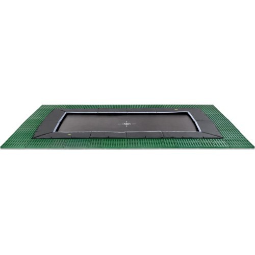 EXIT Dynamic iegremdējams batuts 275x458 cm ar Freezone drošības flīzēm – melns