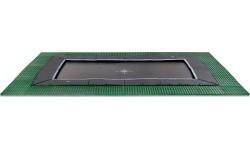 EXIT Dynamic iegremdējams batuts 275x458 cm ar Freezone drošības flīzēm – melns