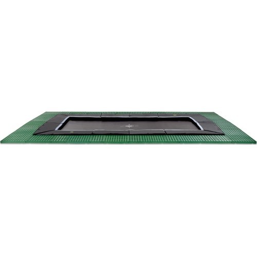 EXIT Dynamic iegremdējams batuts 275x458 cm ar Freezone drošības flīzēm – melns