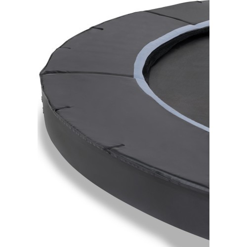 EXIT Dinamiskais batuts uz zemes ø305cm ar aizsargtīklu - melns