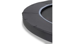 EXIT Dinamiskais batuts uz zemes ø305cm ar aizsargtīklu - melns