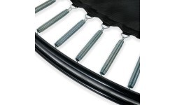 EXIT Dinamiskais batuts uz zemes ø305cm ar aizsargtīklu - melns