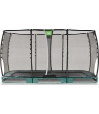 Встраиваемый в землю батут EXIT Allure Premium 214x366 см, зелёный