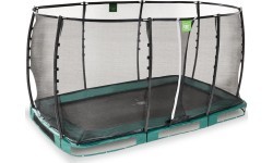 Встраиваемый в землю батут EXIT Allure Premium 214x366 см, зелёный